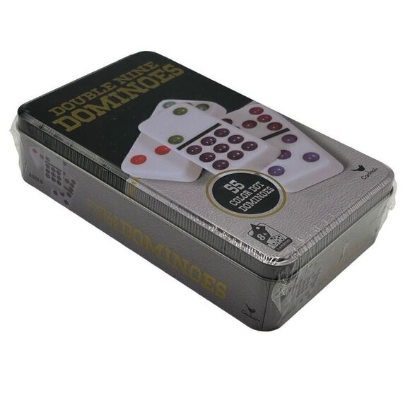 Cardinal Classics Double Nine Dominoes Set in Collectible Storage Tin - Picture 5 of 6